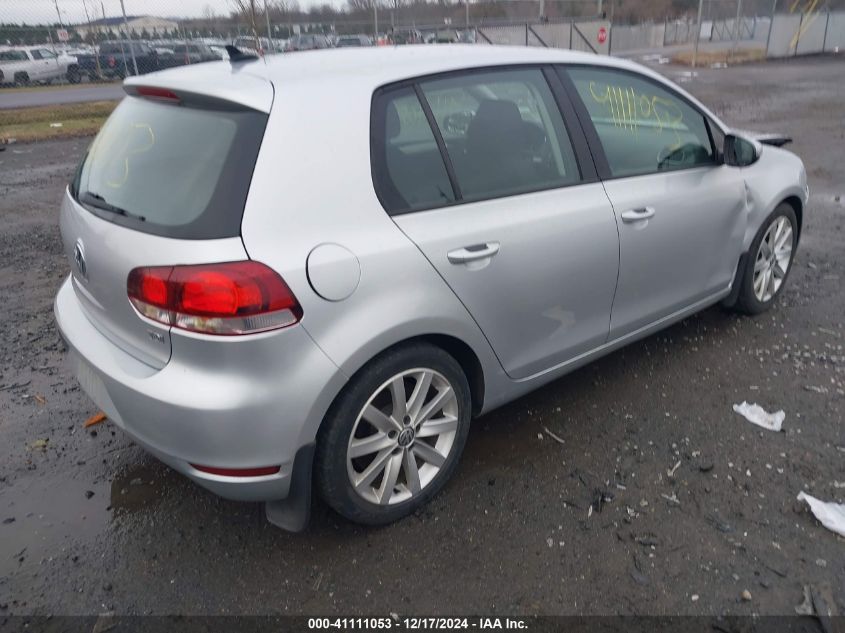 2011 Volkswagen Golf Tdi 4-Door VIN: WVWDM7AJ8BW159810 Lot: 41111053