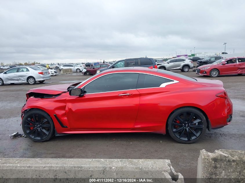 2021 Infiniti Q60 Red Sport 400 VIN: JN1FV7LK9MM530454 Lot: 41112082