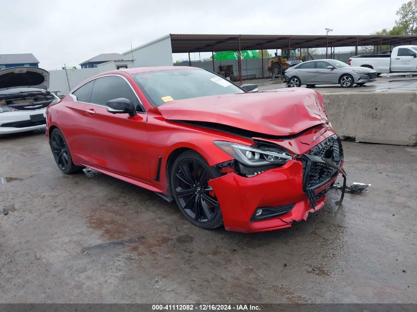 2021 Infiniti Q60 Red Sport 400 VIN: JN1FV7LK9MM530454 Lot: 41112082