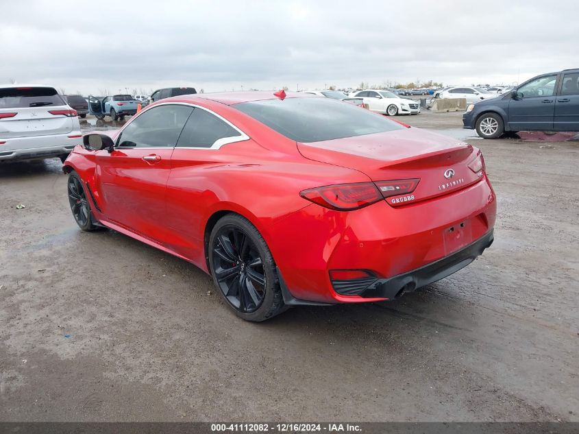 2021 Infiniti Q60 Red Sport 400 VIN: JN1FV7LK9MM530454 Lot: 41112082