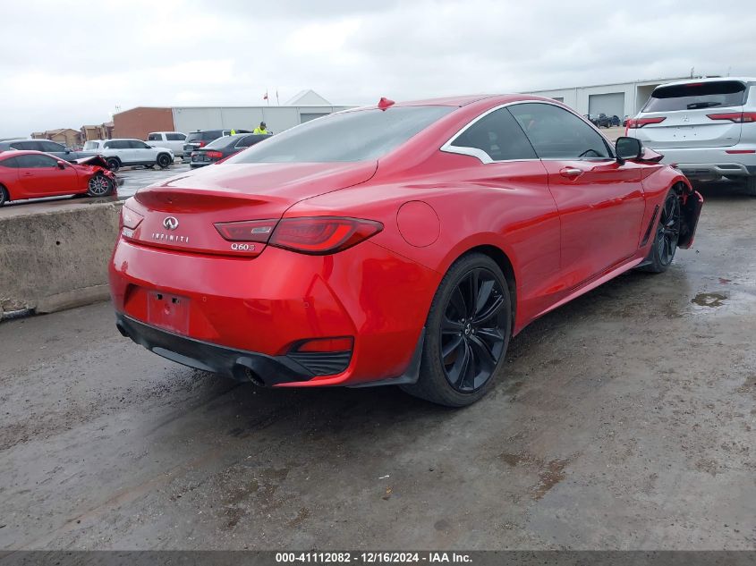 2021 Infiniti Q60 Red Sport 400 VIN: JN1FV7LK9MM530454 Lot: 41112082