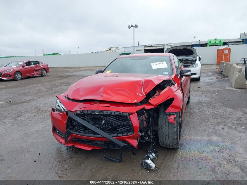 2021 Infiniti Q60 Red Sport 400 VIN: JN1FV7LK9MM530454 Lot: 41112082