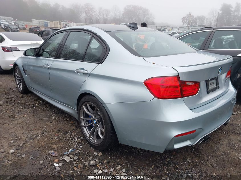 2015 BMW M3 VIN: WBS3C9C52FP805877 Lot: 41112695