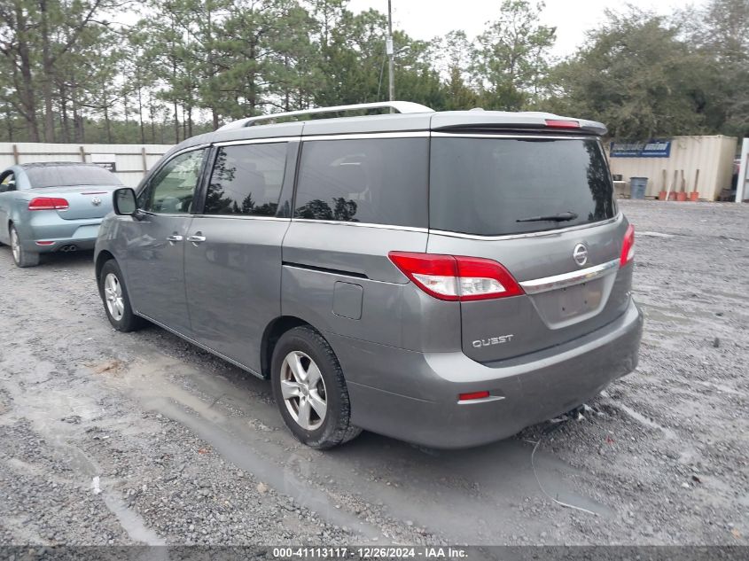 2016 Nissan Quest Platinum/S/Sl/Sv VIN: JN8AE2KP3G9153882 Lot: 41113117