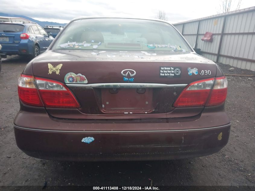 2000 Infiniti I30 Luxury/Touring VIN: JNKCA31A2YT122838 Lot: 41113408