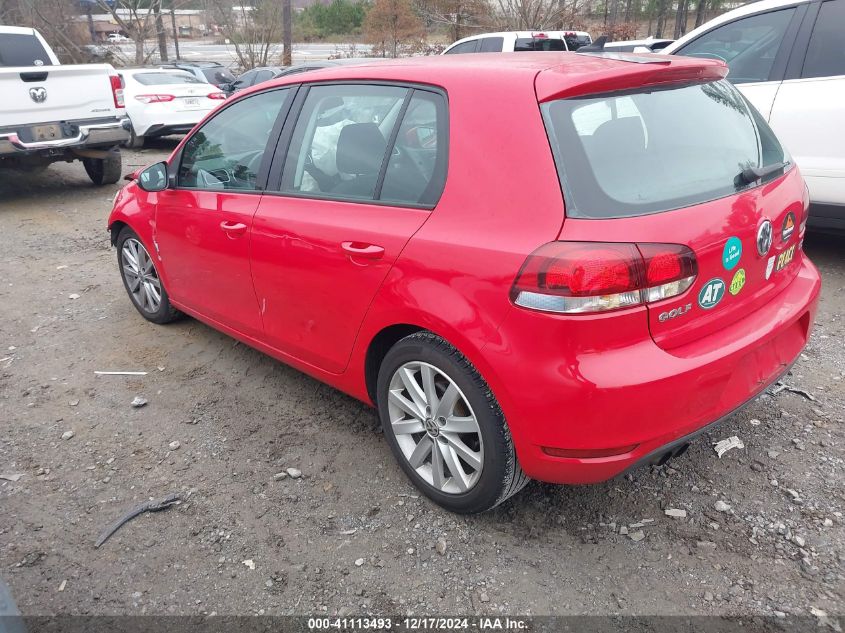 2011 Volkswagen Golf Tdi 4-Door VIN: WVWNM7AJXBW058160 Lot: 41113493