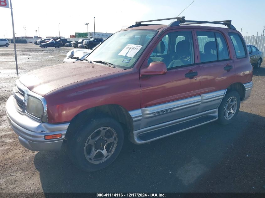 2001 Chevrolet Tracker Hard Top Lt VIN: 2CNBJ634916925372 Lot: 41114116