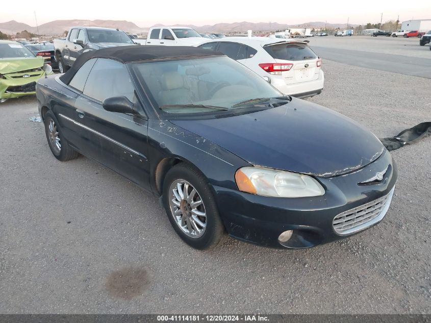 2001 Chrysler Sebring Limited VIN: 1C3EL65U31N672381 Lot: 41114181