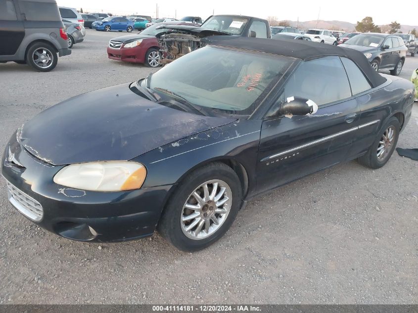 2001 Chrysler Sebring Limited VIN: 1C3EL65U31N672381 Lot: 41114181