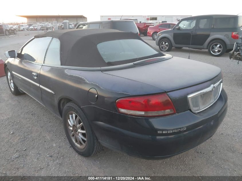 2001 Chrysler Sebring Limited VIN: 1C3EL65U31N672381 Lot: 41114181