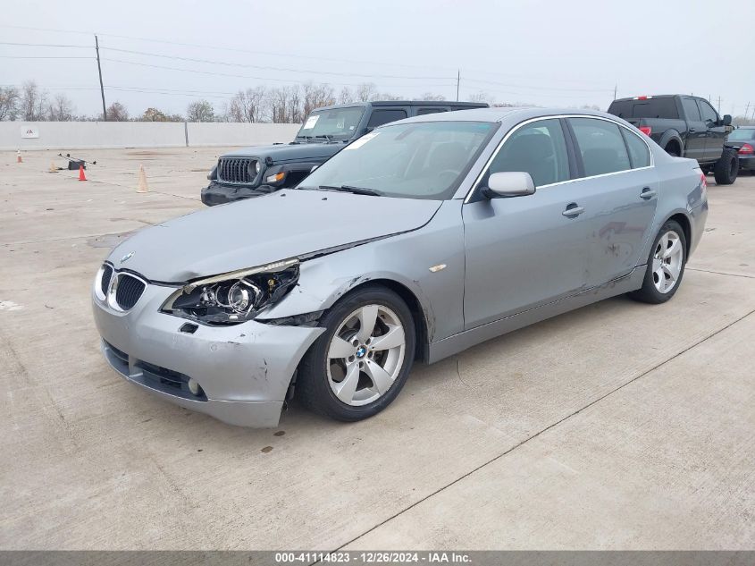 2005 BMW 530I VIN: WBANA73525CR58630 Lot: 41114823