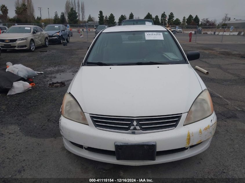 2006 Mitsubishi Lancer Es/Se VIN: JA3AJ26E26U043996 Lot: 41115154