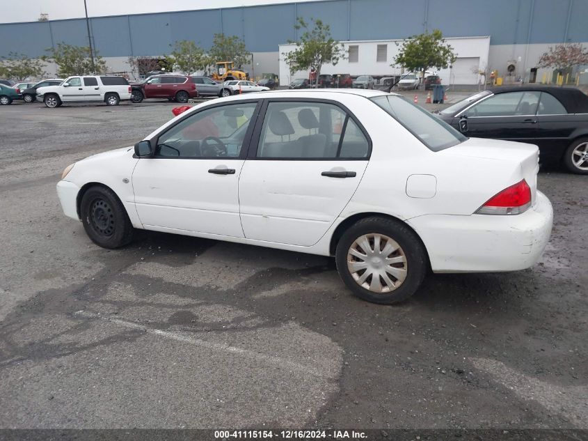 2006 Mitsubishi Lancer Es/Se VIN: JA3AJ26E26U043996 Lot: 41115154