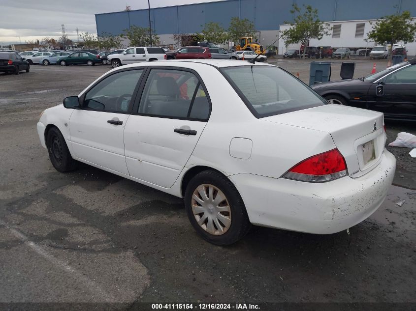 2006 Mitsubishi Lancer Es/Se VIN: JA3AJ26E26U043996 Lot: 41115154