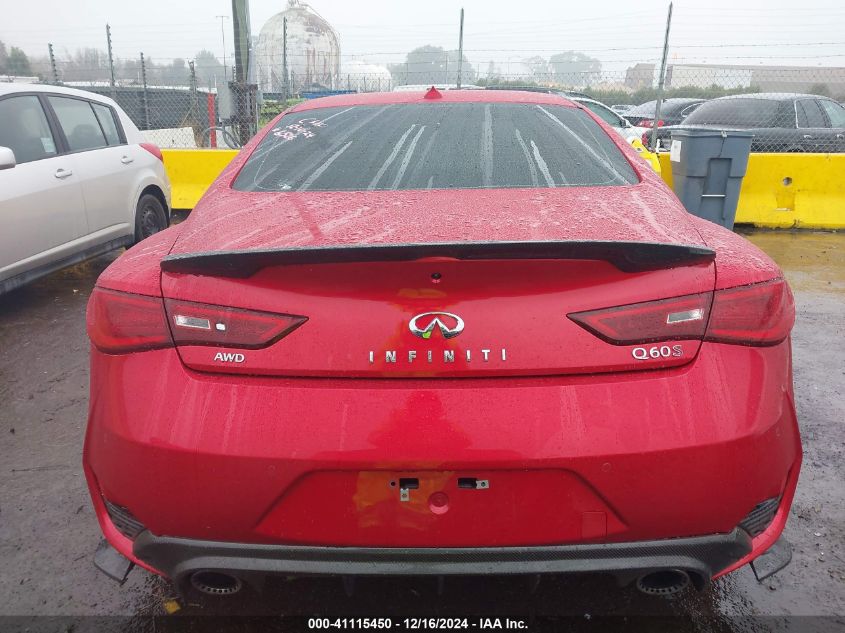 2019 Infiniti Q60 3.0T Red Sport 400 VIN: JN1FV7EL1KM440024 Lot: 41115450