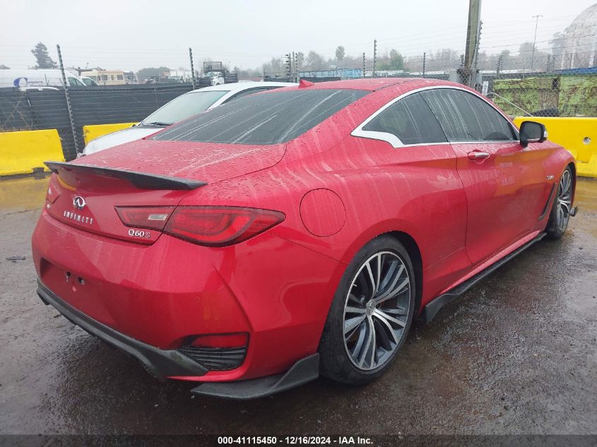 2019 Infiniti Q60 3.0T Red Sport 400 VIN: JN1FV7EL1KM440024 Lot: 41115450