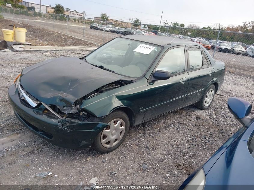 1999 Mazda Protege Dx/Lx VIN: JM1BJ2227X0125801 Lot: 41115936