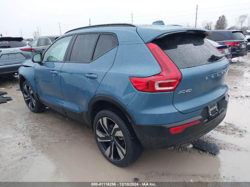 2024 Volvo Xc40 B5 Plus Dark Theme VIN: YV4L12UL2R2359133 Lot: 41116256