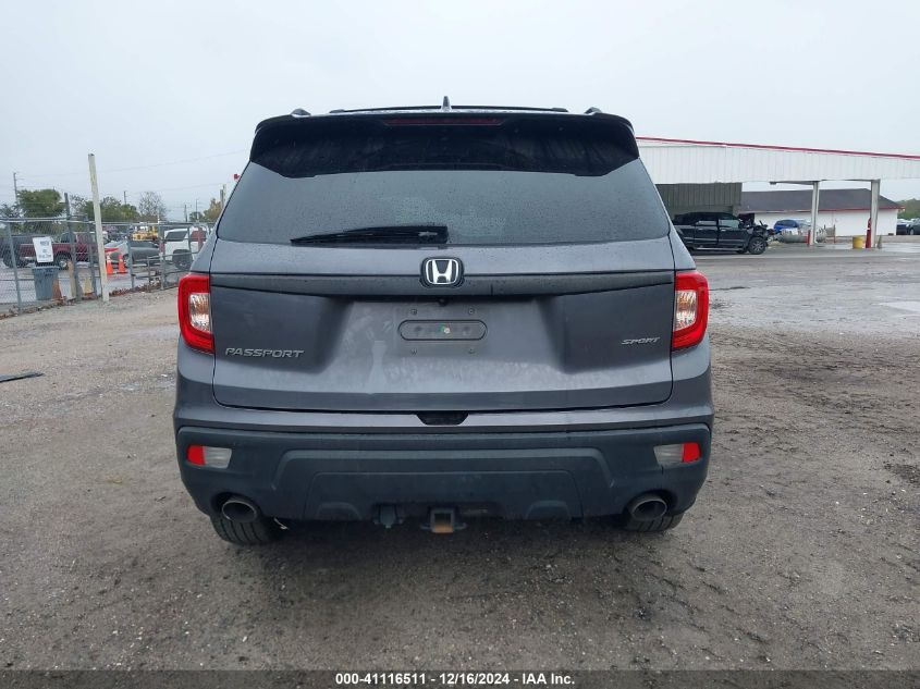 2021 Honda Passport 2Wd Sport VIN: 5FNYF7H20MB008591 Lot: 41116511