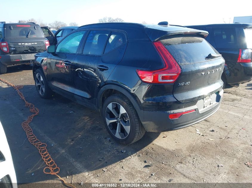 2024 Volvo Xc40 B5 Core Dark Theme VIN: YV4L12UK2R2296509 Lot: 41116552