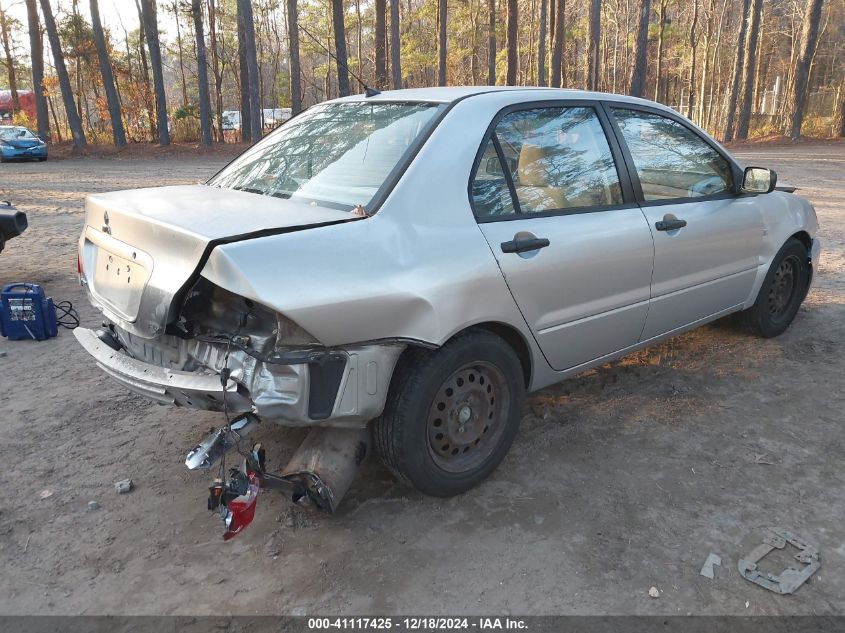 2007 Mitsubishi Lancer Es VIN: JA3AJ26E17U017424 Lot: 41117425