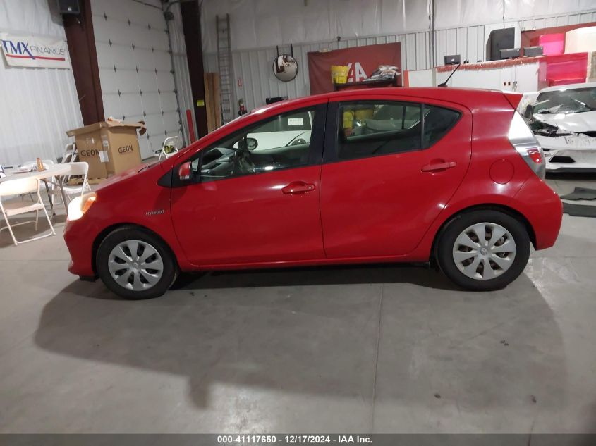 2013 Toyota Prius C Two VIN: JTDKDTB35D1539607 Lot: 41117650