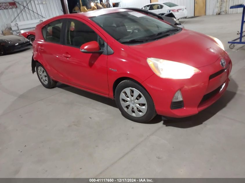 2013 Toyota Prius C Two VIN: JTDKDTB35D1539607 Lot: 41117650