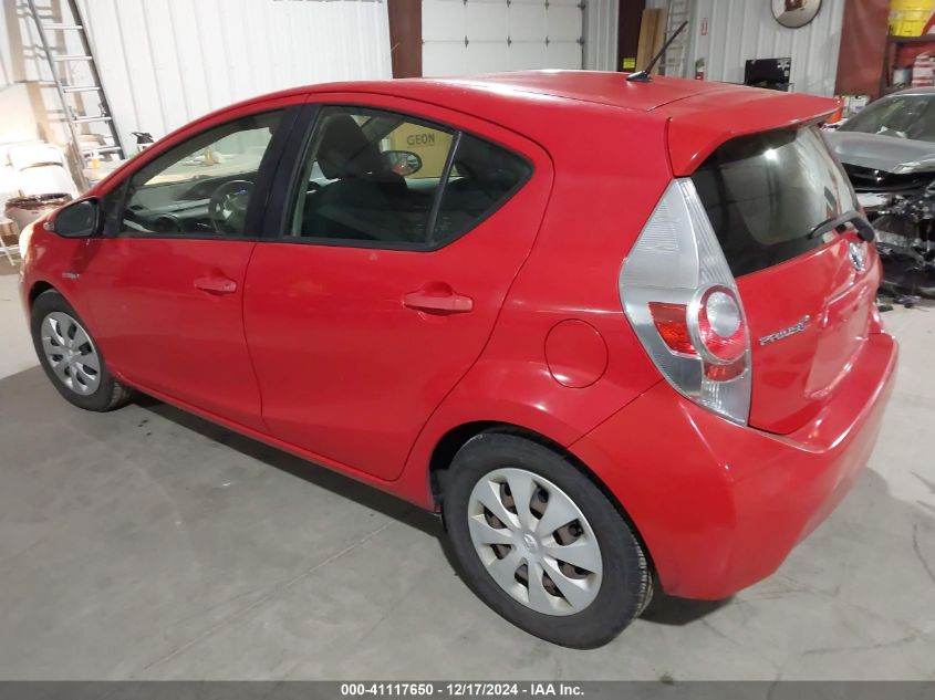 2013 Toyota Prius C Two VIN: JTDKDTB35D1539607 Lot: 41117650