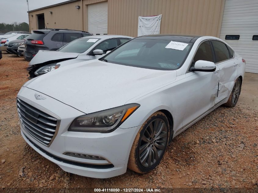 2015 Hyundai Genesis 5.0 VIN: KMHGN4JF8FU073687 Lot: 41118050