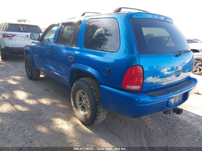 1998 Dodge Durango Slt VIN: 1B4HS28Y4WF165152 Lot: 41118237