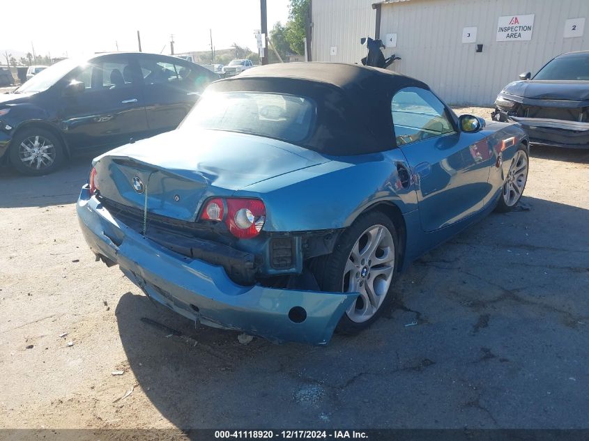 2003 BMW Z4 3.0I VIN: 4USBT53403LU03128 Lot: 41118920