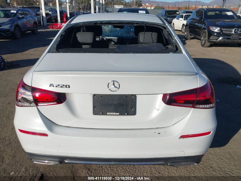 2020 Mercedes-Benz A 220 VIN: WDD3G4EB3LW038646 Lot: 41119038