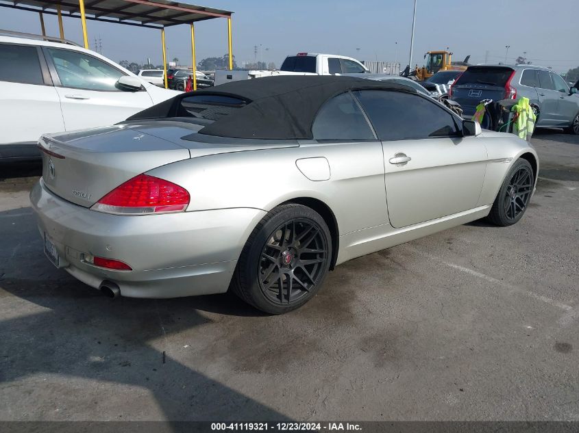 2006 BMW 650 VIN: WBAEK13486CN72278 Lot: 41119321