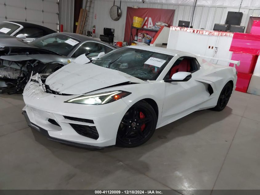 2021 Chevrolet Corvette Stingray Rwd 1Lt VIN: 1G1YA3D48M5123660 Lot: 41120009