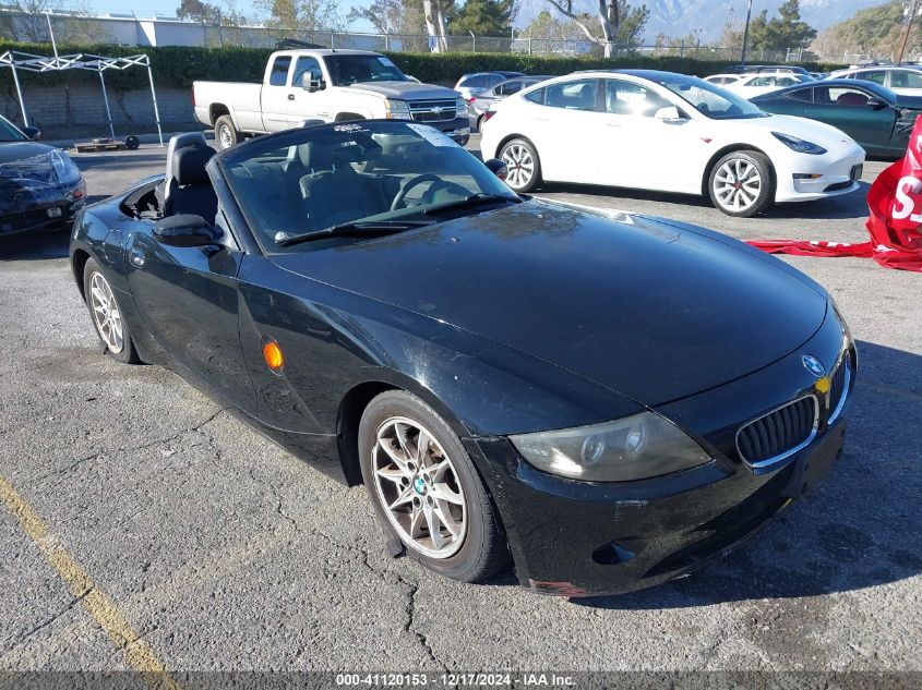 2004 BMW Z4 2.5I VIN: 4USBT33554LS52477 Lot: 41120153