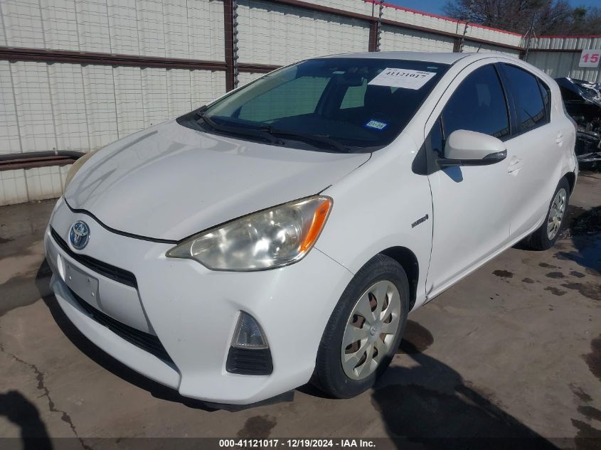 2012 Toyota Prius C Two VIN: JTDKDTB38C1526185 Lot: 41121017