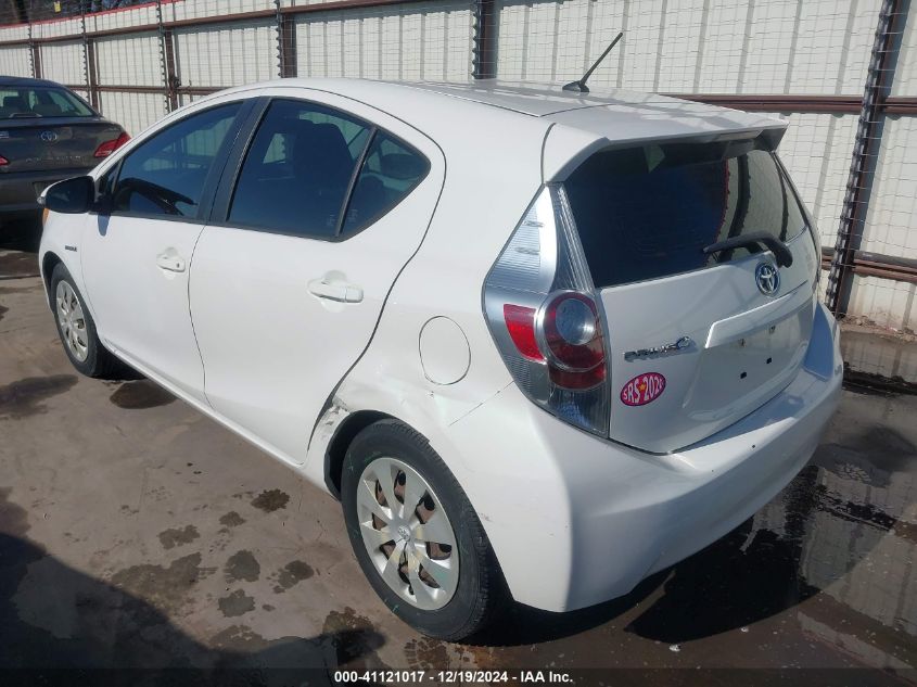 2012 Toyota Prius C Two VIN: JTDKDTB38C1526185 Lot: 41121017