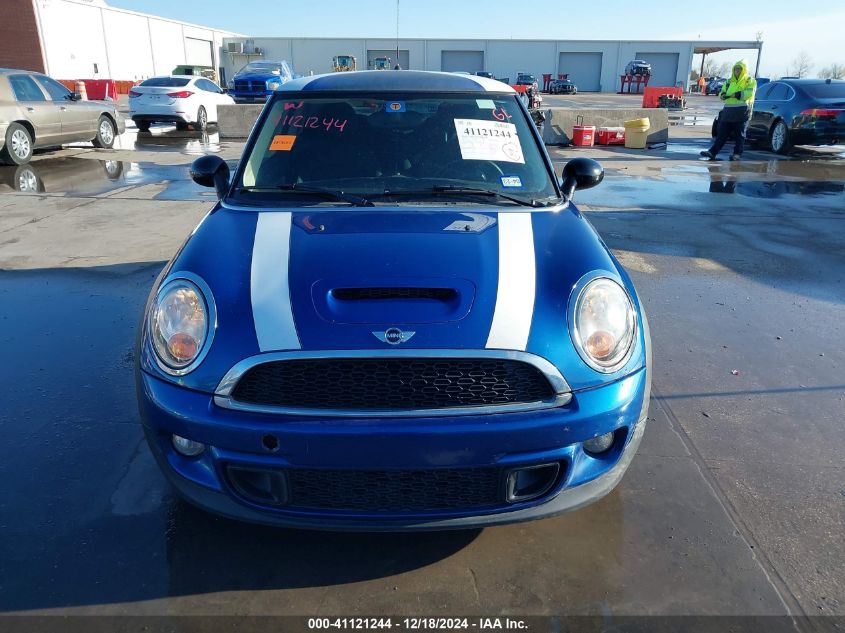 2013 Mini Hardtop Cooper S VIN: WMWSV3C51DT395388 Lot: 41121244