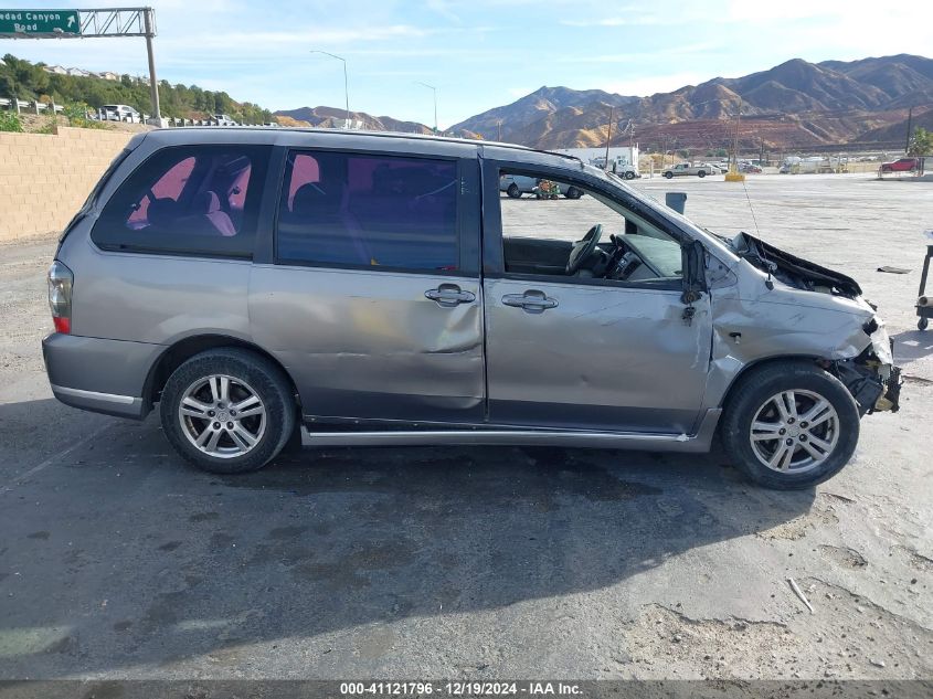 2005 Mazda Mpv Lx VIN: JM3LW28A650541007 Lot: 41121796