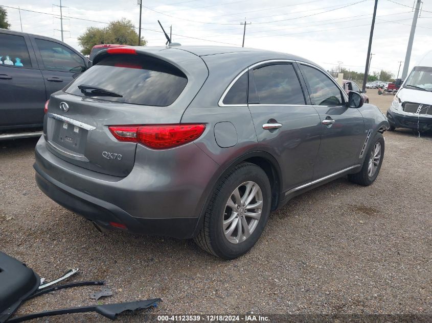 2017 Infiniti Qx70 VIN: JN8CS1MU0HM143422 Lot: 41123539