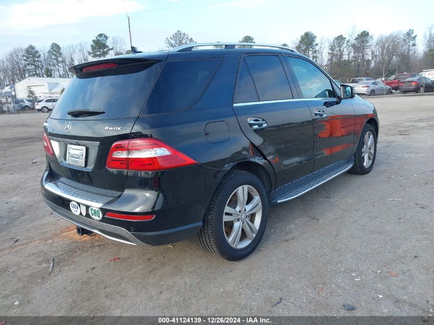 2015 Mercedes-Benz Ml 350 4Matic VIN: 4JGDA5HB6FA524107 Lot: 41124139