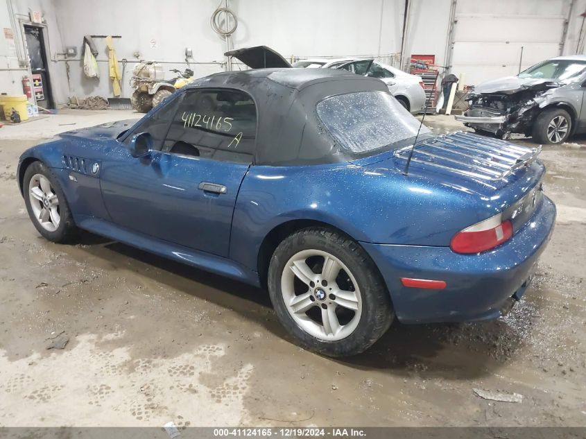 2001 BMW Z3 2.5I VIN: WBACN33491LK46864 Lot: 41124165