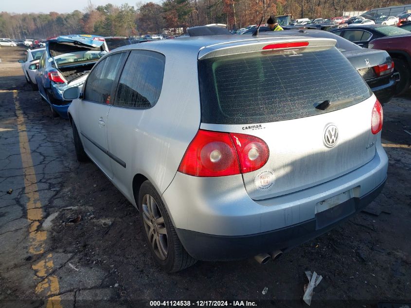 2007 Volkswagen Rabbit 2-Door VIN: WVWAR71K47W094071 Lot: 41124538