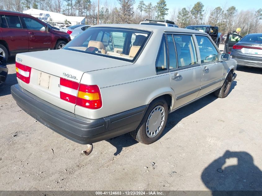 1992 Volvo 940 Gl VIN: YV1JS8839N3059141 Lot: 41124603