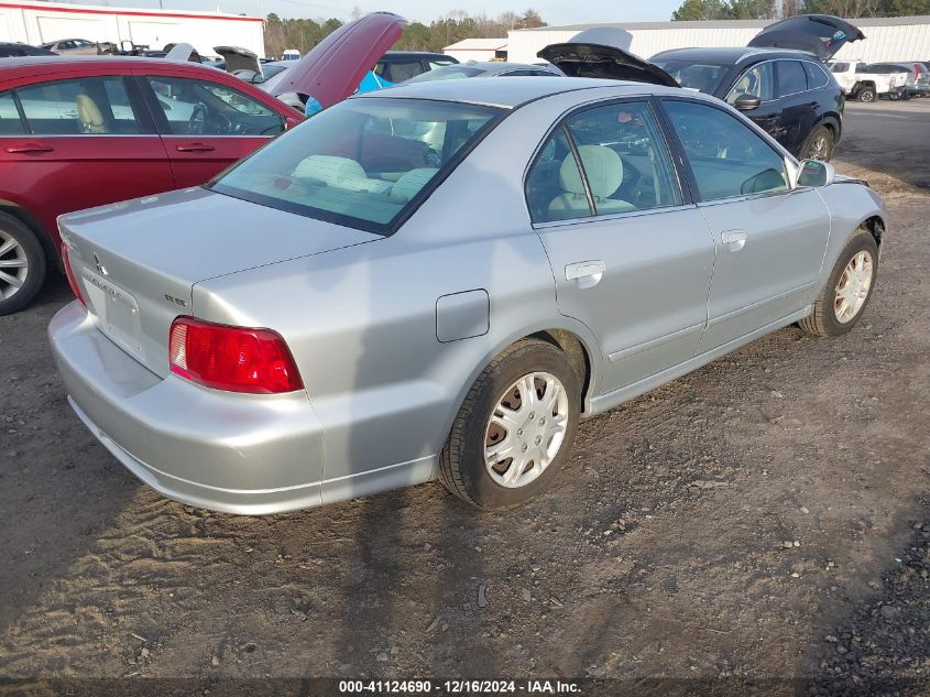 2002 Mitsubishi Galant Es/Ls VIN: 4A3AA46G22E113576 Lot: 41124690