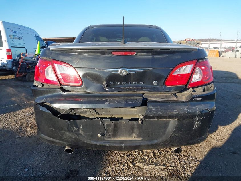 2008 Chrysler Sebring Limited VIN: 1C3LC65M18N197279 Lot: 41124961