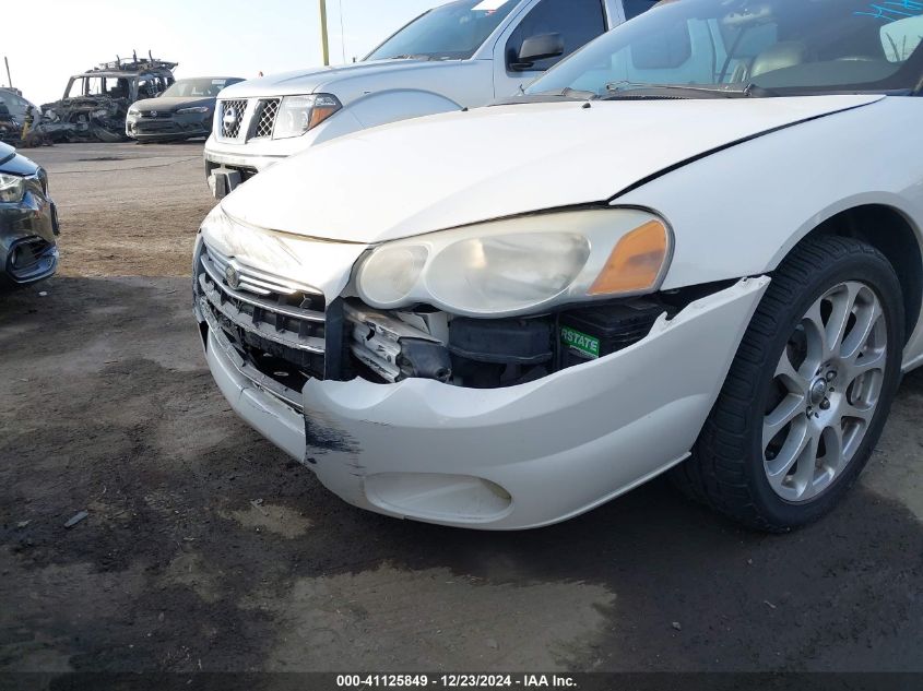 2004 Chrysler Sebring Lxi VIN: 1C3EL55R24N340829 Lot: 41125849