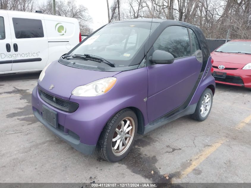 2010 Smart Fortwo Passion/Pure VIN: WMEEJ3BAXAK346817 Lot: 41126107