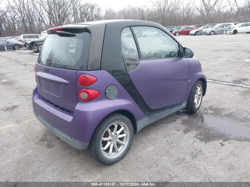 2010 Smart Fortwo Passion/Pure VIN: WMEEJ3BAXAK346817 Lot: 41126107