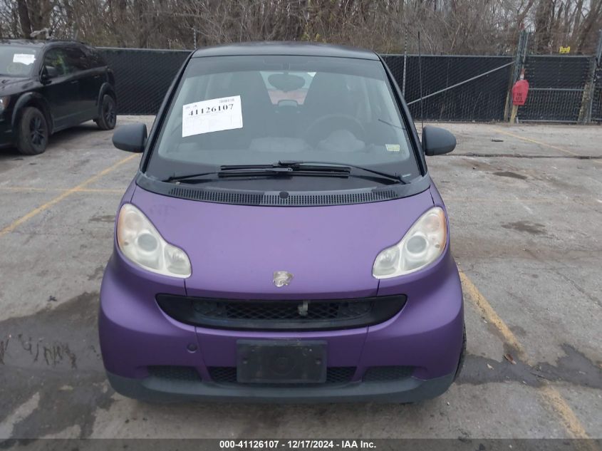 2010 Smart Fortwo Passion/Pure VIN: WMEEJ3BAXAK346817 Lot: 41126107